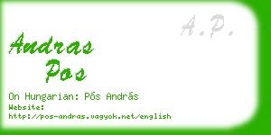 andras pos business card